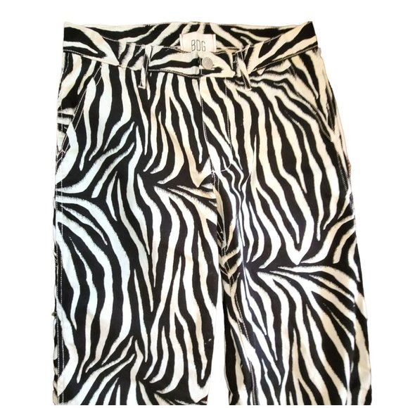 BDG Urban Outfitter Painters Pants Women's 26 Zebra Utility Pockets JJ3011 - Picture 3 of 8